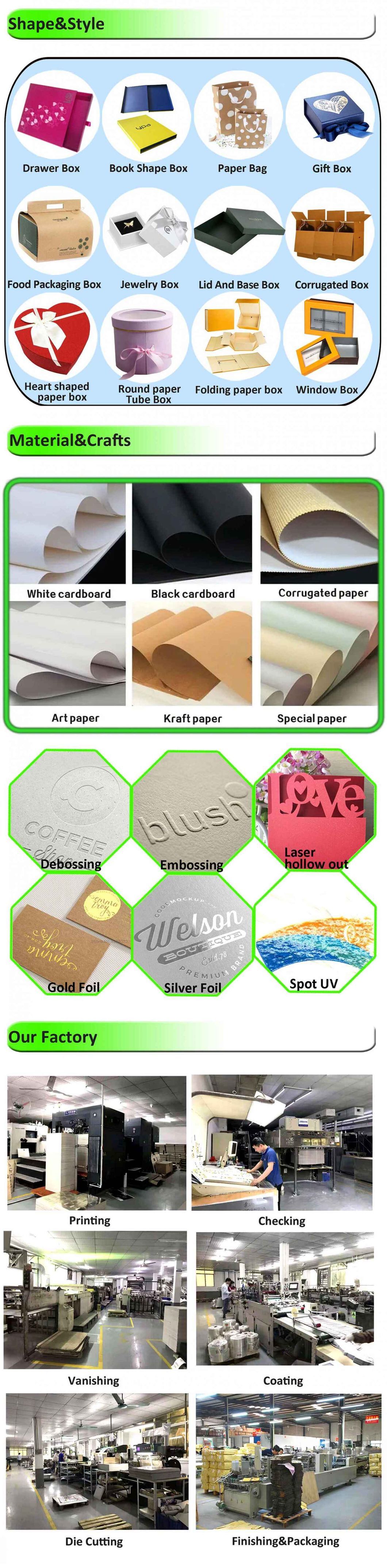 Custom Luxury Printed Logo Foldable Cardboard Kraft Paper Packaging Shipping Packing Mailer Christmas Gift Carton Box for Perfume Clothes Shoes Jewelry