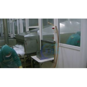 3P Multiscene Prawn Tunnel Cooker , Practical Shrimp Steam Cooking Line