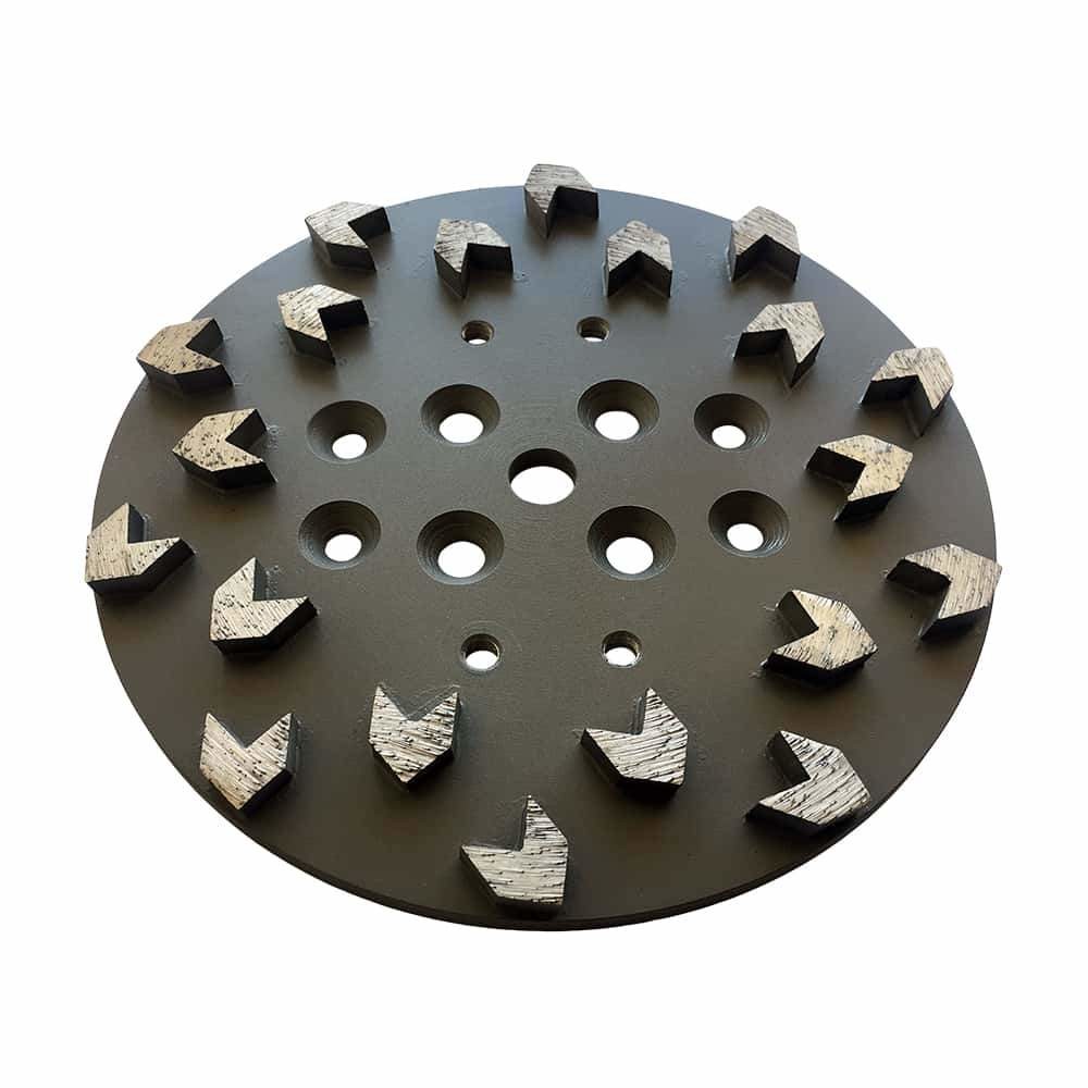 230mm Laser Welded Segmented Diamond Grinding Cup Wheel For Concrete , Stone, Building Material