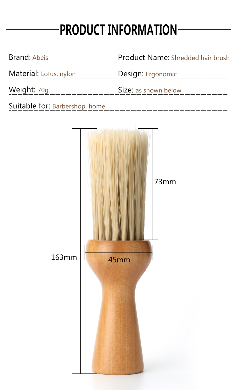 Customizable Barber Powder Brush Neck Duster Brush For Hair Salon