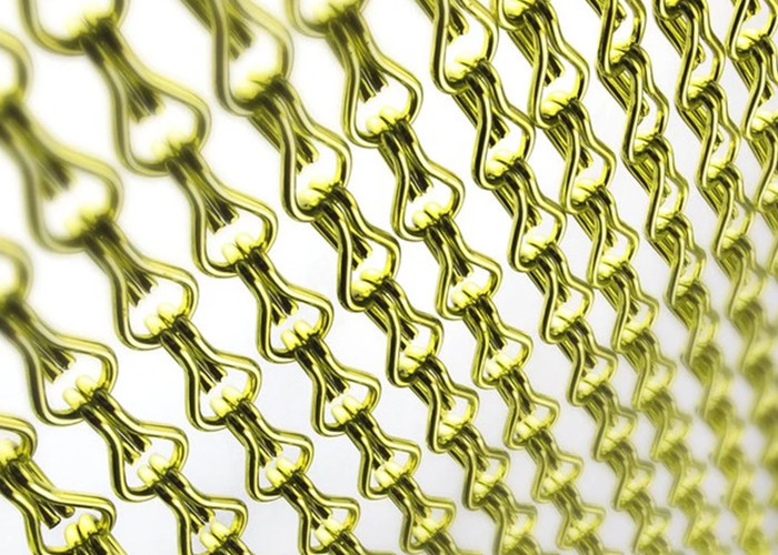 2mm Hook Link Type Metal Mesh Drapery Window Door Fly Curtain