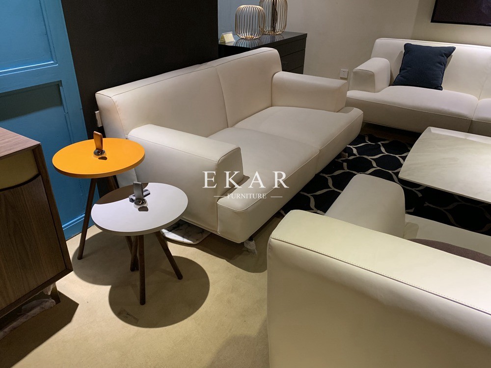 Modern Design Colorful Round Wooden Legs Side Table Set