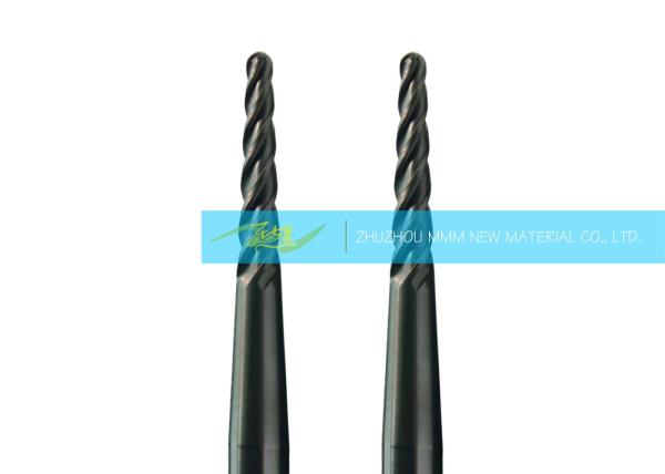 Taper Ball Nose Solid Carbide Tapered End Mills For Vane / Impeller Profile