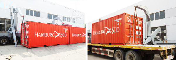 Self Loading Container Trailer Cargo Handling Equipment In Port 37 Ton Capacity