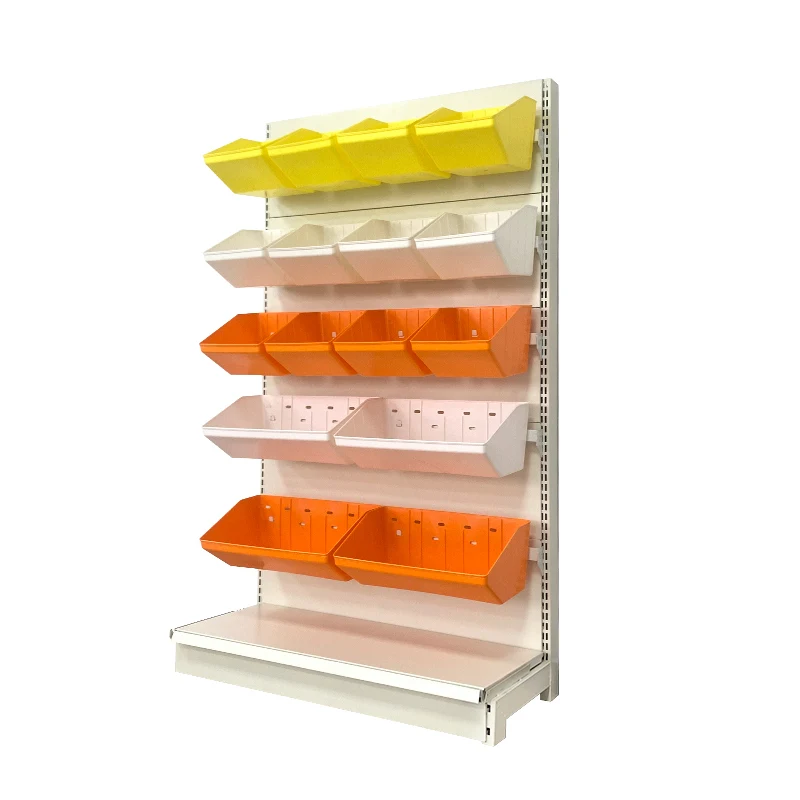 Customized Color Size supermarket convenience gondola snack shelf snack display racks candy supermarket shelves