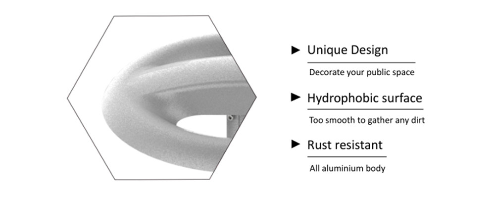 High Robustness Led Post Top Light PSE CE ROHS Hydrophobic Surface IK10 Highly Efficient System