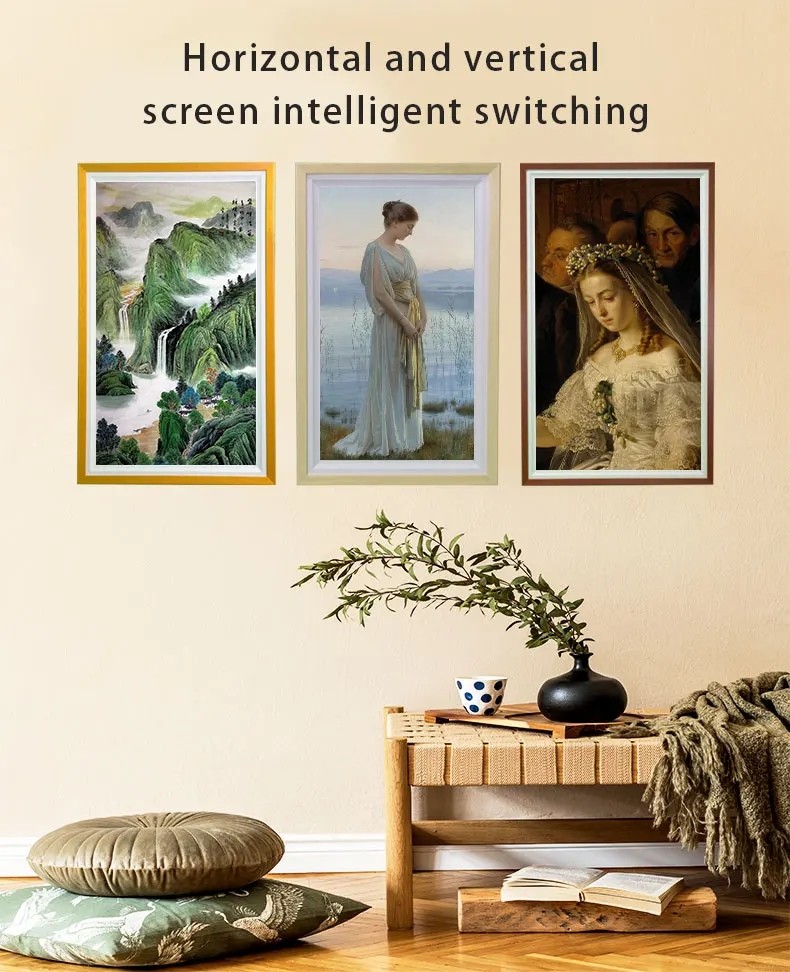 2K FHD Display Digital Painting Photo Frame For Home Wall Mount