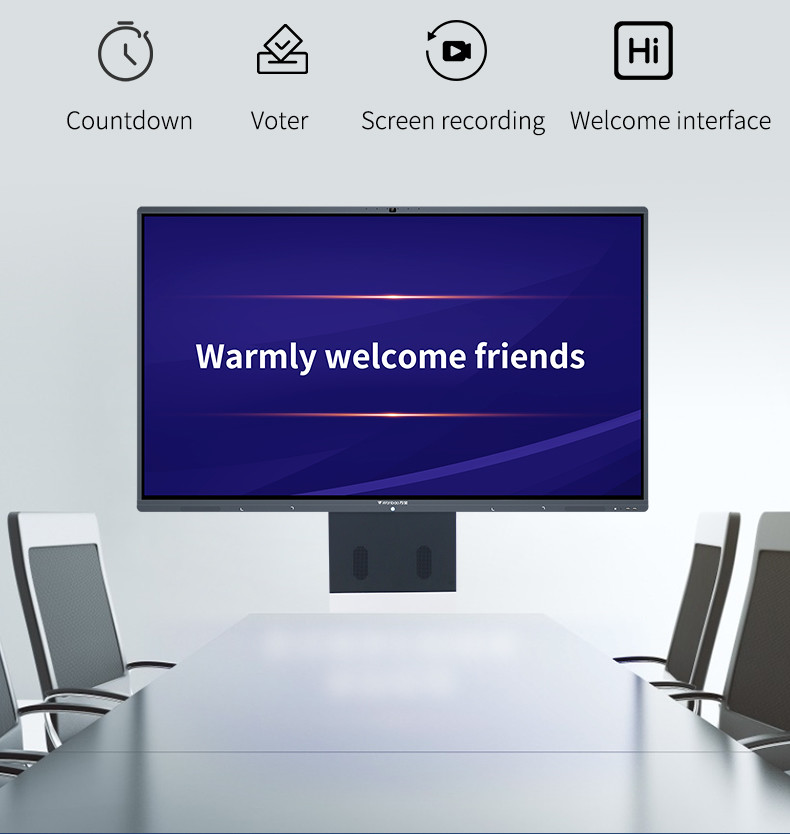 Touch Screen Writing Electronic Interactive Whiteboard H268K Series 400cd/2