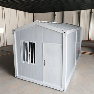 China Customized Mini Warehouse Flat Pack Container House Prefab Windproof Structure  on sale
