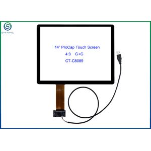 14" USB Interface Projected Capacitive Touch Screen Panel For Commercial Kiosks