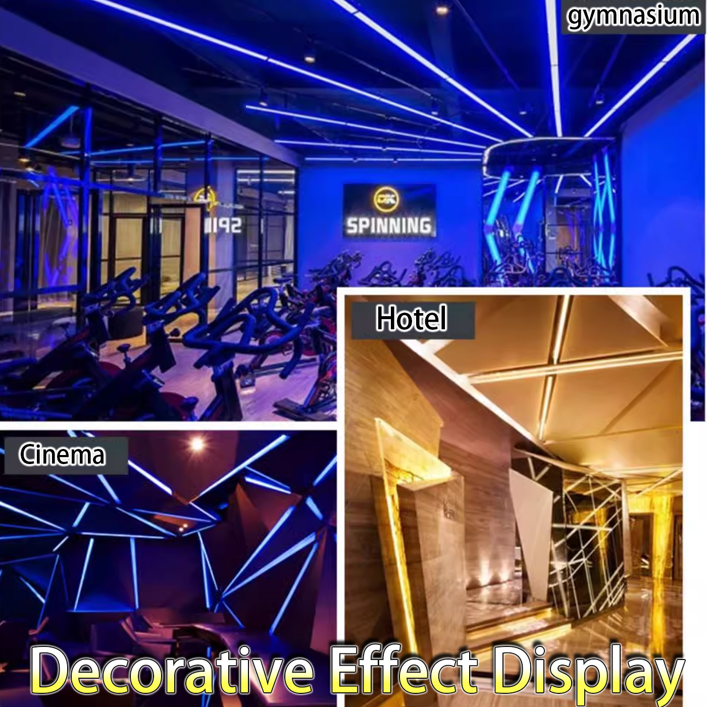 LED Linear Light U-Shaped Surface-Mounted Linear Linear Aluminum Groove Concealed Embedded Products