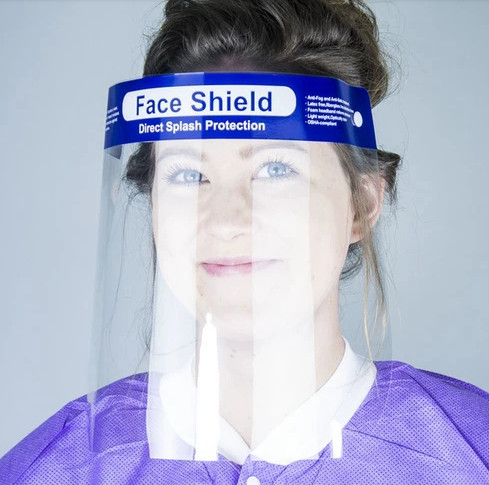 Commercial Full Face Safety Visor Clear Transparent Protective Face Shield Mask