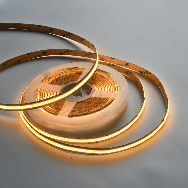 COB CCT 640 LEDs Light Strip High Density Flexible FOB For Cabinet Bookcase Counter Bedroom