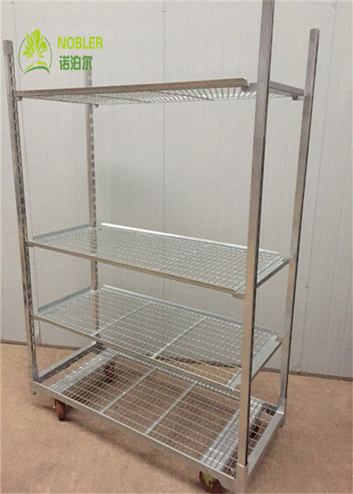 Customized Hot Galvanized Plywood Danish Flower Trolley For Transport