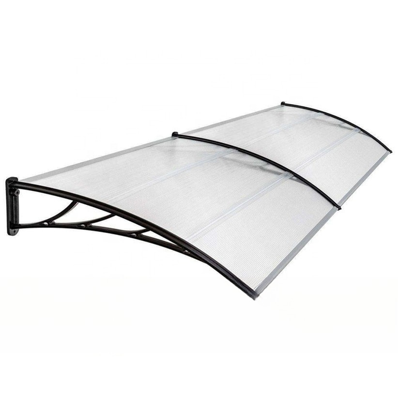 Self-Clean by Rainwater Sail Finishing Window Awning Brackets for Canopy PC Coated