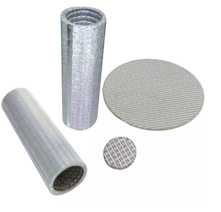 Round Perforated Sintered Metal Filter Disc Cleanable With 1CM - 100CM Width