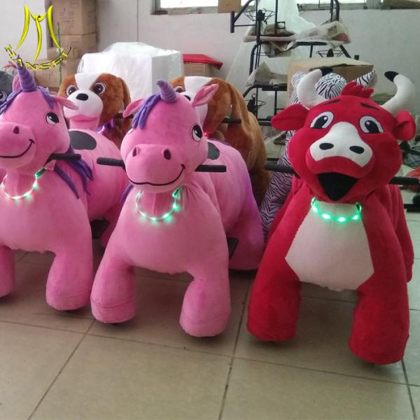 Hansel Hot sale large plush horse animal walking ride plush animal electric