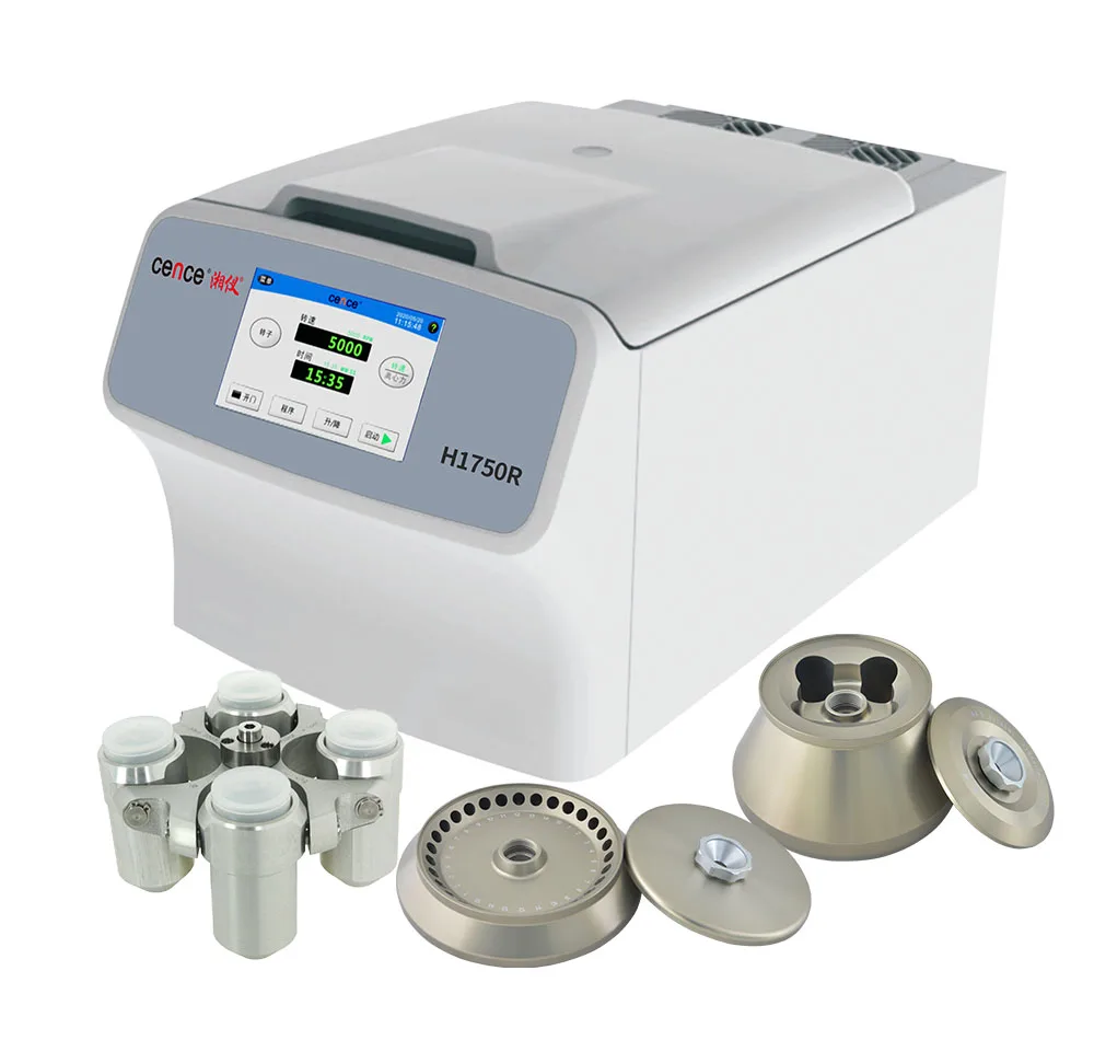 Cence refrigerated centrifuge machine H1750R high speed centrifuge with swing rotor angle rotor capillary rotor available