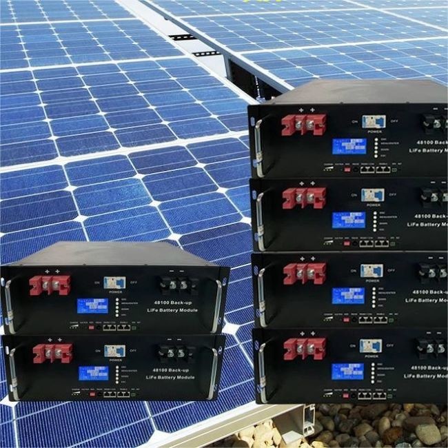 Stacked LiFePO4 Battery Solar System 48V 5KW Off Grid Power Storage Systems For Home