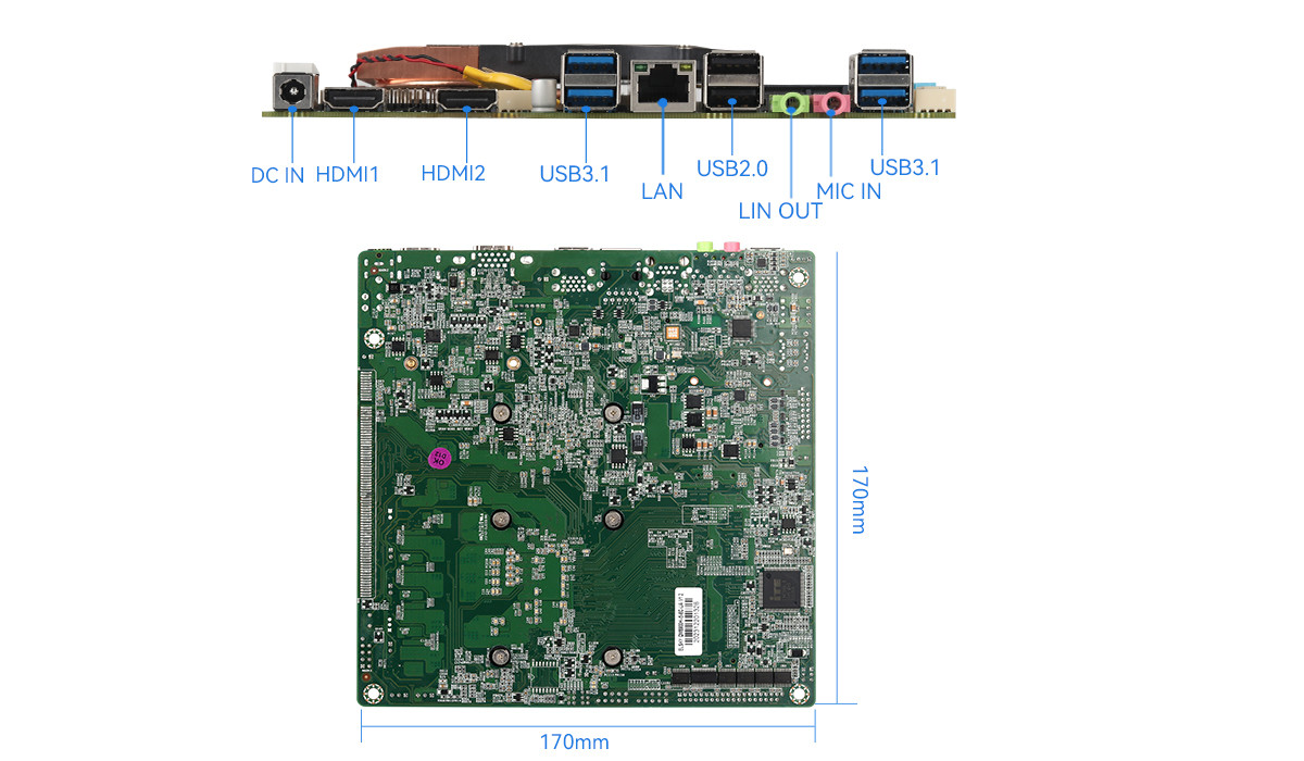 Intel Comet Lake 10th Generation Mini Motherboard Intel Core 10300H Processor DDR4