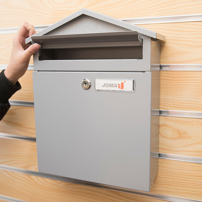 Wall Mount Lockable Modern Outdoor Galvanized Metal Mailbox Letterbox