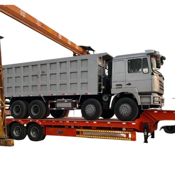 Tri Axle 80ton Lowboy Semi Trailer Detachable Gooseneck Lowbed Trailer For