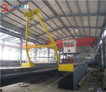 Discharge Distance 2000m Hydraulic Sand Dredger Vessel Mining