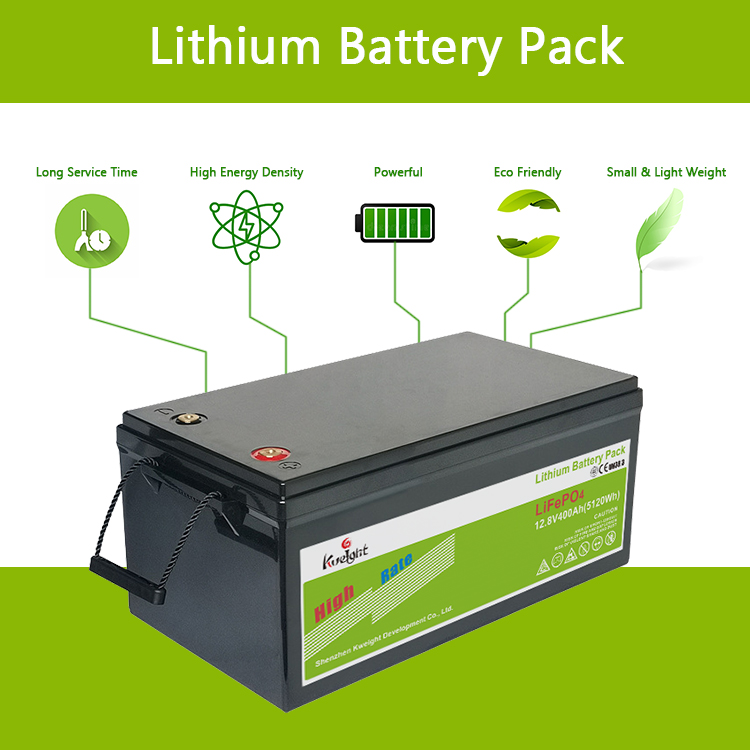 6000 Cycles 12v Lifepo4 Battery 400ah Lithium Ion Battery Travel Caravan Battery