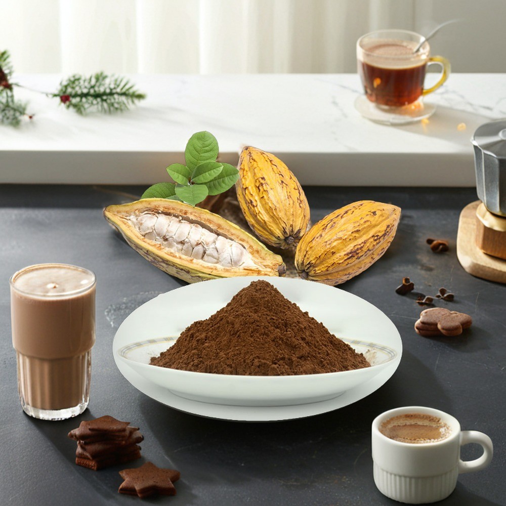 Wholesale Fat-reduced alkalized Ghana cocoa powder fat 10-12% For Beverage & Bakery，Ice-cream & Confectionery