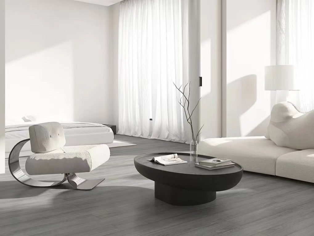 Black Fiberglass Oval Coffee Table Creative Premium Feeling Shaped High Durability