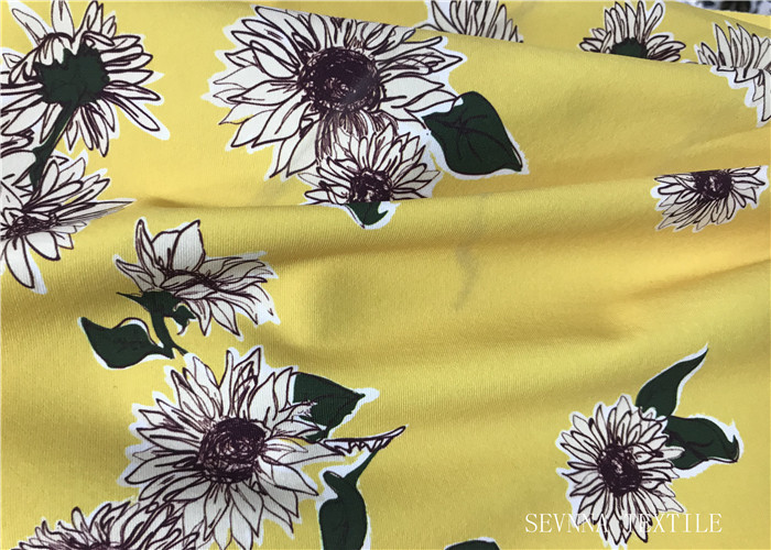Chlorine Resistance Yoga Wear Fabric Wrinkle Free 79% Polyester With 21% Elastane