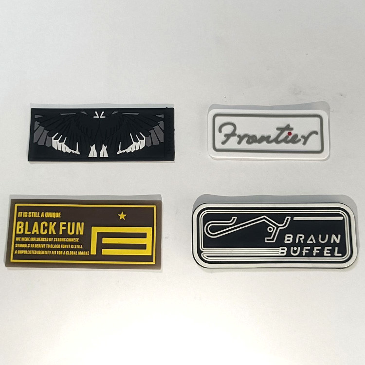 Custom Logo Clothing Woven Patches 3D Rubber Pvc Badges