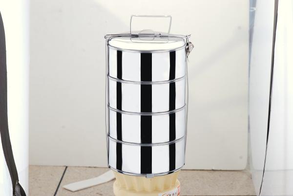 2/3/4 layers stainless steel handle lunch box & keep warm food carrier &