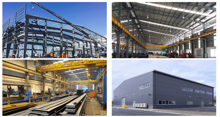 Sandwich Panel Prefab Workshop Steel Structure With USA Standard Welding