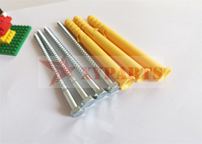 Concrete Wall Plastic Insulation Plug Anchor With Hexagon Tapping Screw