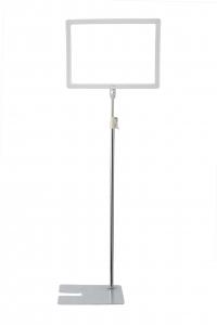 Promotional Floor Standing Sign Holders , A3 Or A4 Metal Bulletin Pop Stand