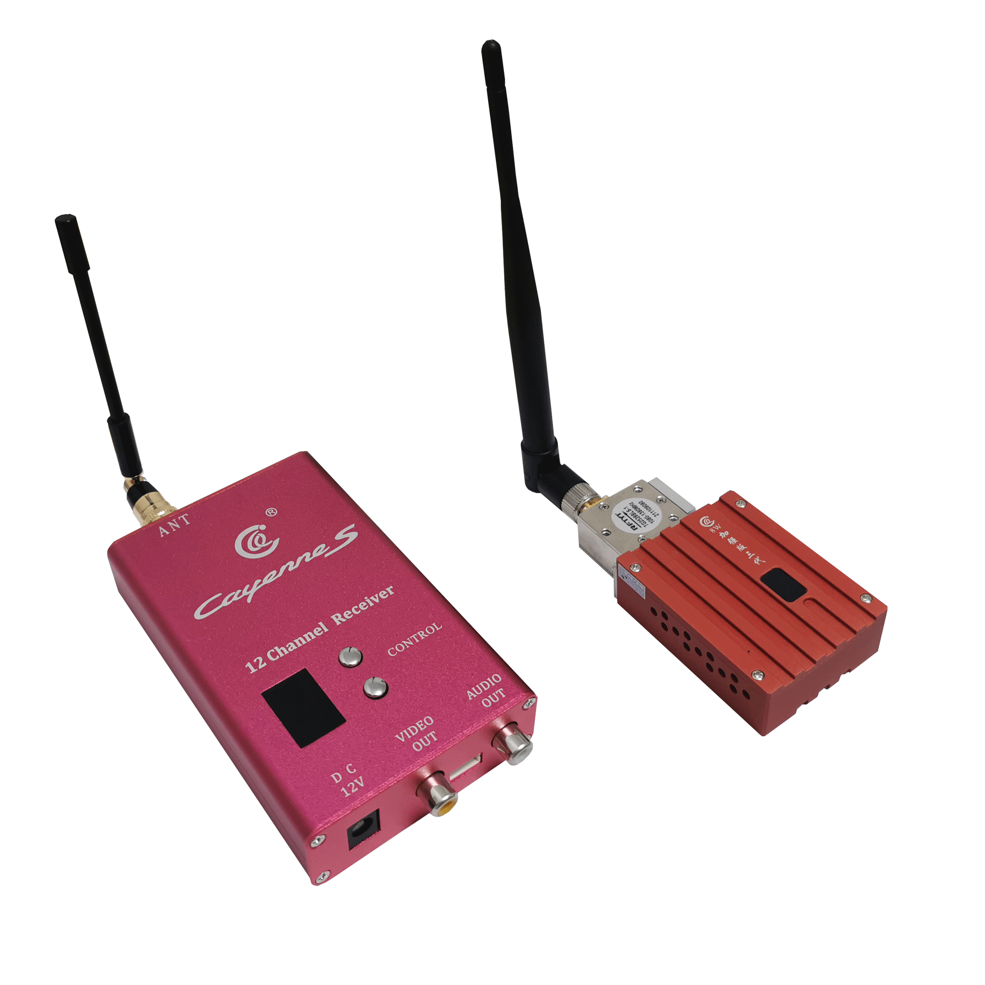 Private Mold Yes Frequency 1.2Ghz 1.2G 8W FPV Long Range Wireless Video Transmitter and Receiver with 6 Channel for Drone