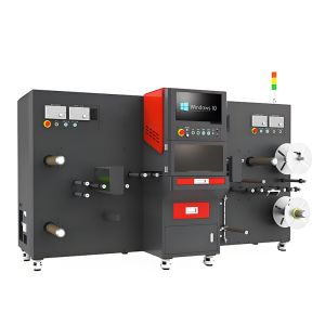 Super Fast Full-Automatic Coiling Laser Die Cutting Machine CO2 Roll Roll for Lettering Film Supports AI DXF PLOT Graphic