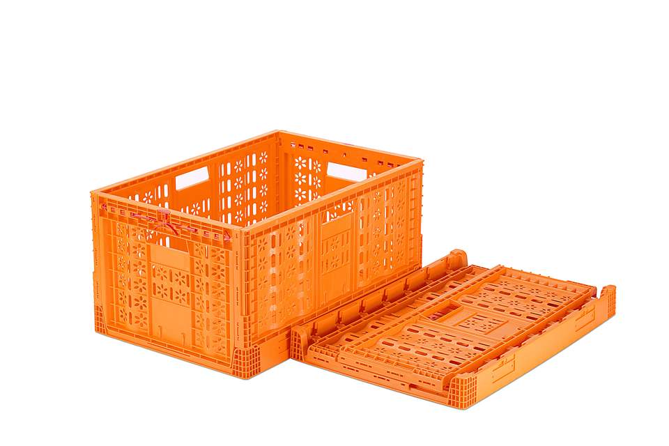 Versatile Stackable Crates for Agriculture Harvest Plastic Mesh Basket Storage Nest
