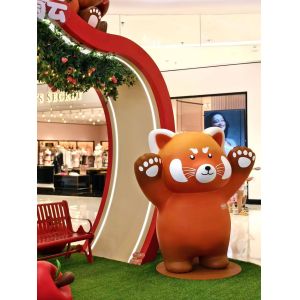 Original Custom Handmade Bear Cartoon FRP Sculpture - Ideal for IP Check-in