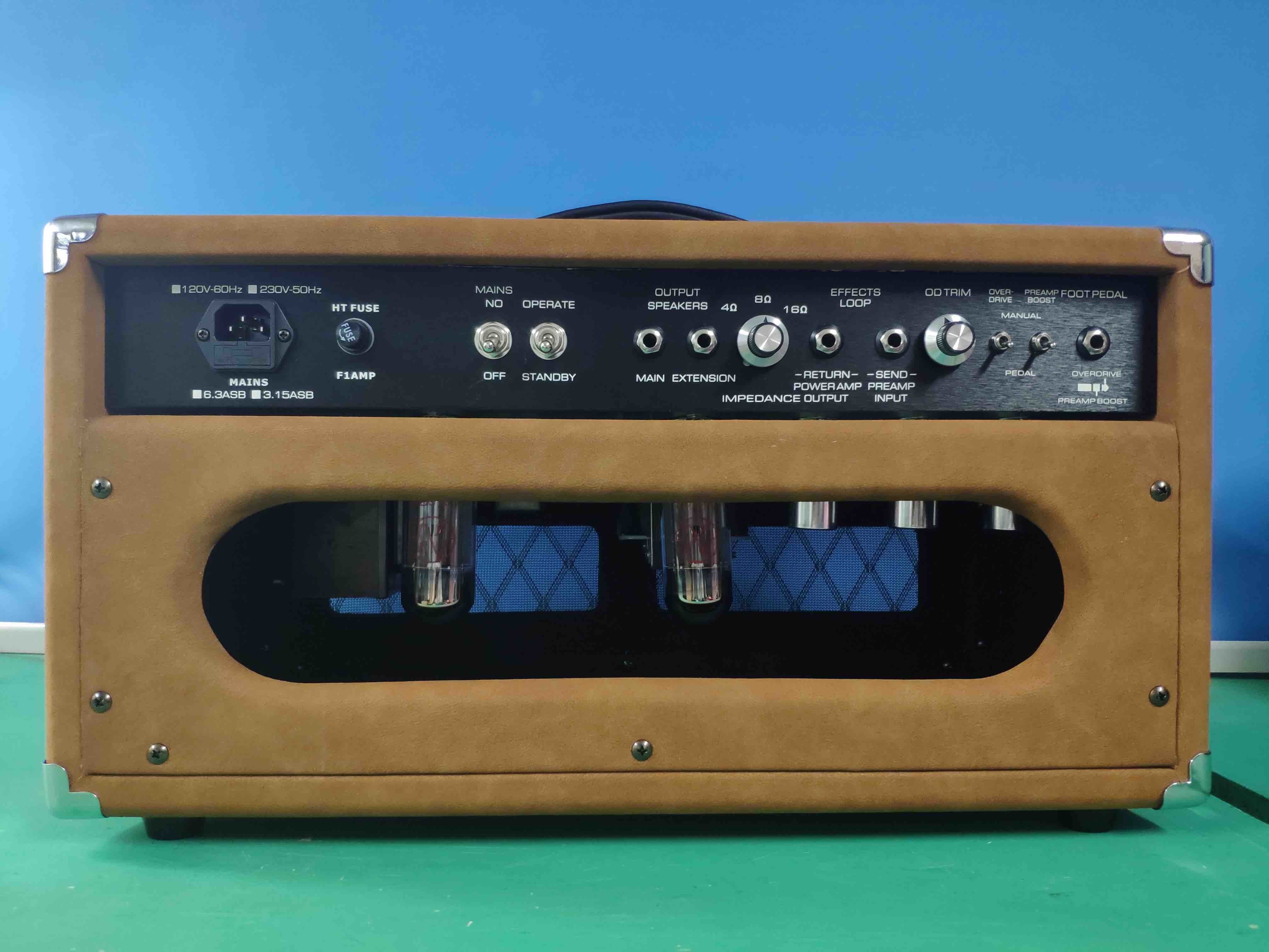 2021 NEW Custom Grand Overdrive Special Guitar Amplifier Head 50W with Loop Brown Tolex JJ Tubes Dumble Style