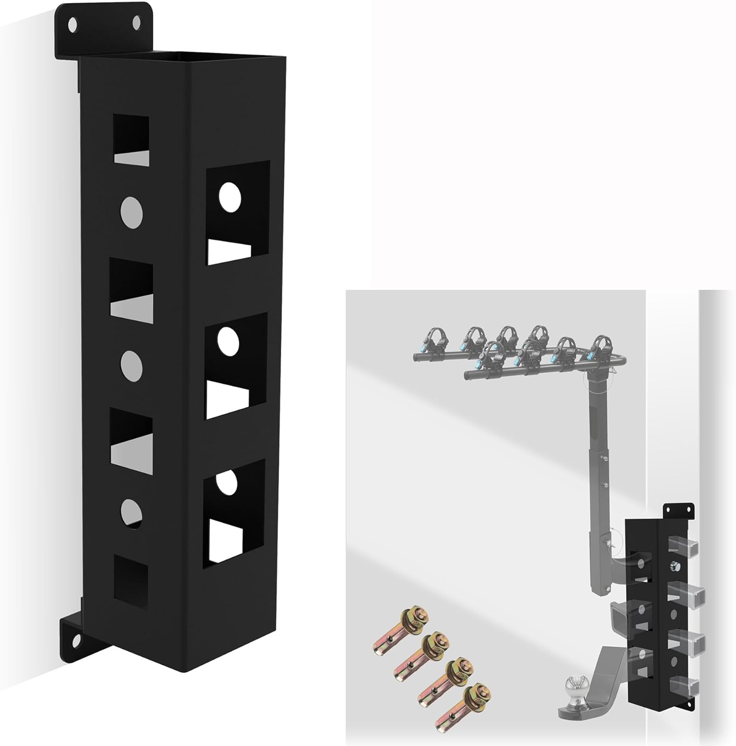 Hitch-mount Accessories Hitch Receiver Adapter for Bicycles Racks Cargo Carriers Metal