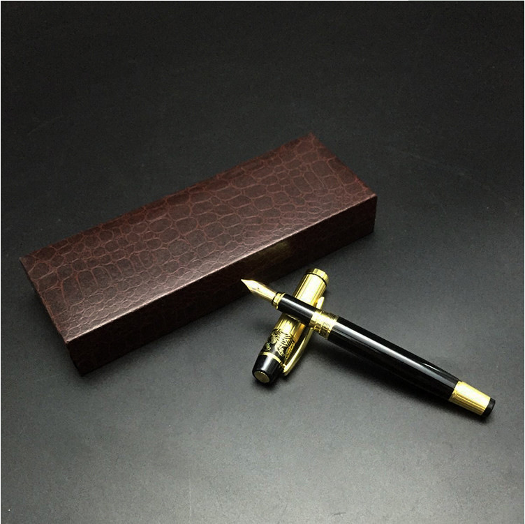 Crocodile Pattern Luxury Paper Gift Box Pen Packaging Excellent Craftsmanship