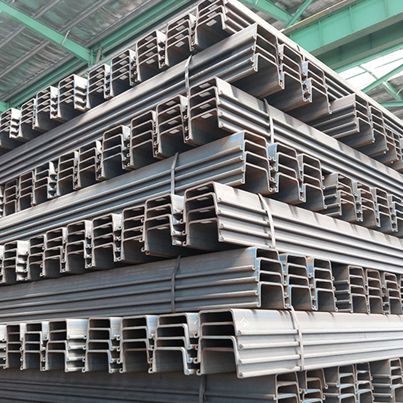 Larsen U Z Type Hot Rolled Steel Sheet Pile SY295 S355 SY390 DIN GB JIS Standard