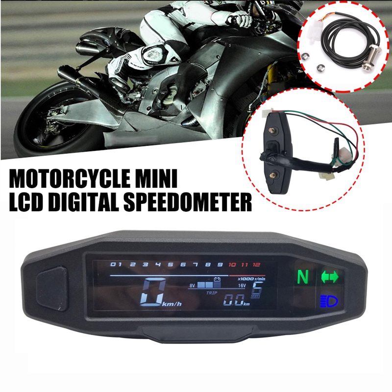 Russian KR200 Lcd Speedometer For Motorcycle 0-999.9km Trip