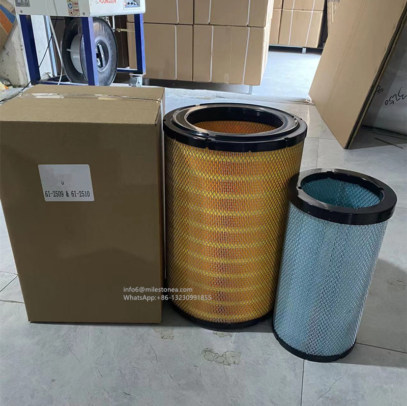 Factory industrial air filter 6I2509 6I-2509 6I-2510 AF25137M AF25138M for Excavator part