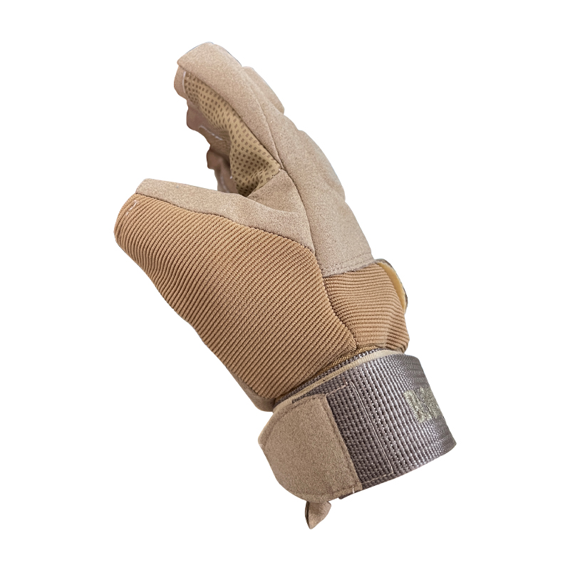 Puncture Resistant Full Finger Glove for Outdoor Climbing Adjustable Wrist Strap M-XL
