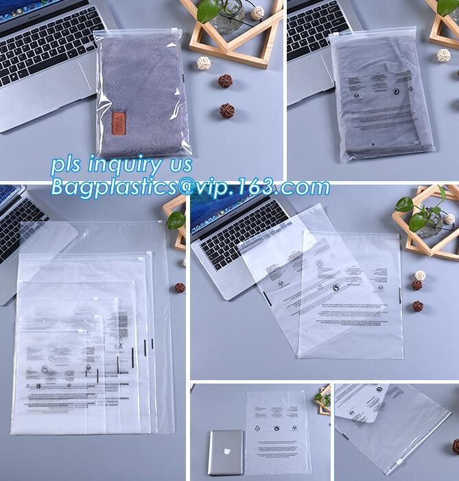 zipper top clothes packaging PP LDPE plastic slider bag with custom logo, Summer Kit Frosted Zip lockk Bag/ Slider Zipper