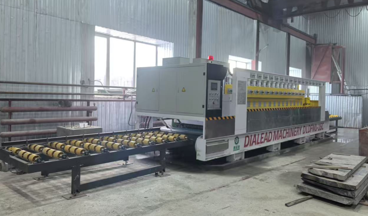 Automatic Line Polishing Machine For Granite Disc / Granite Slab / Stone Fabrication