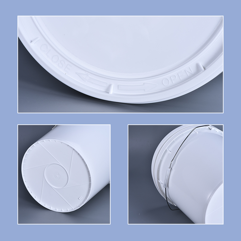 ISO9001 Certified 20L Plastic Bucket With Hand Screw Lid For Packaging